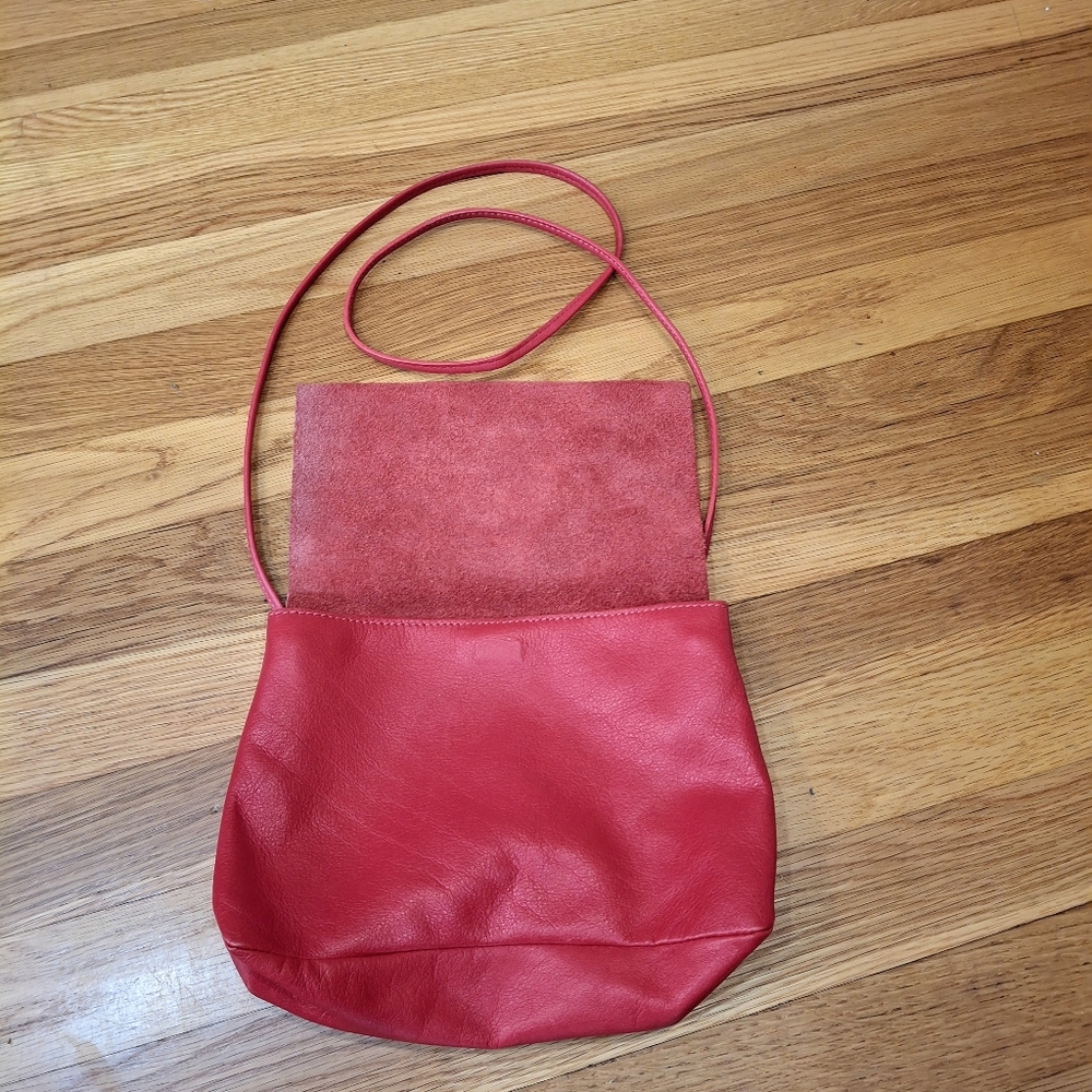 COS Leather Red Body Crossbody Bag Red Os  COS